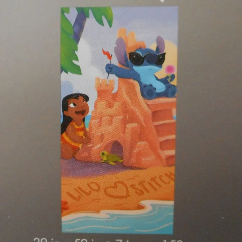 Lilo & Stitch Beach Towel measures 29 x 59 inches